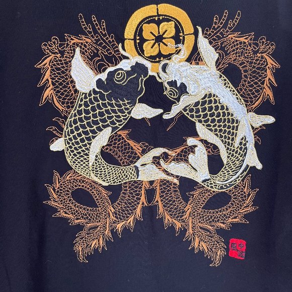 Black embroidered tee - Picture 4 of 5